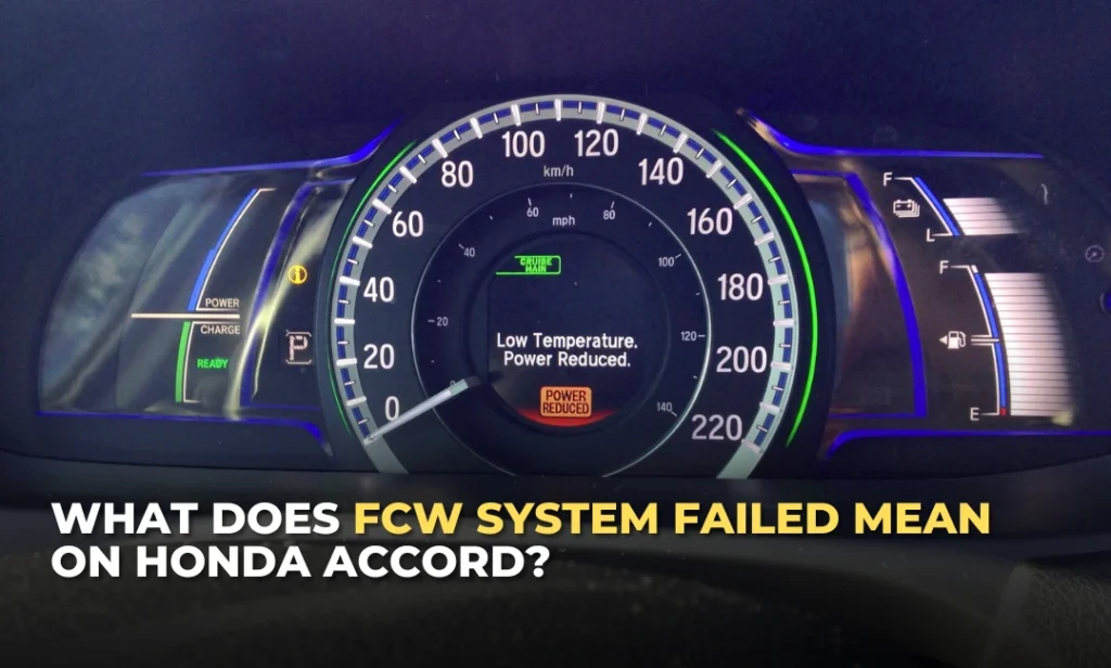 What Does FCW System Failed Mean on Honda Accord