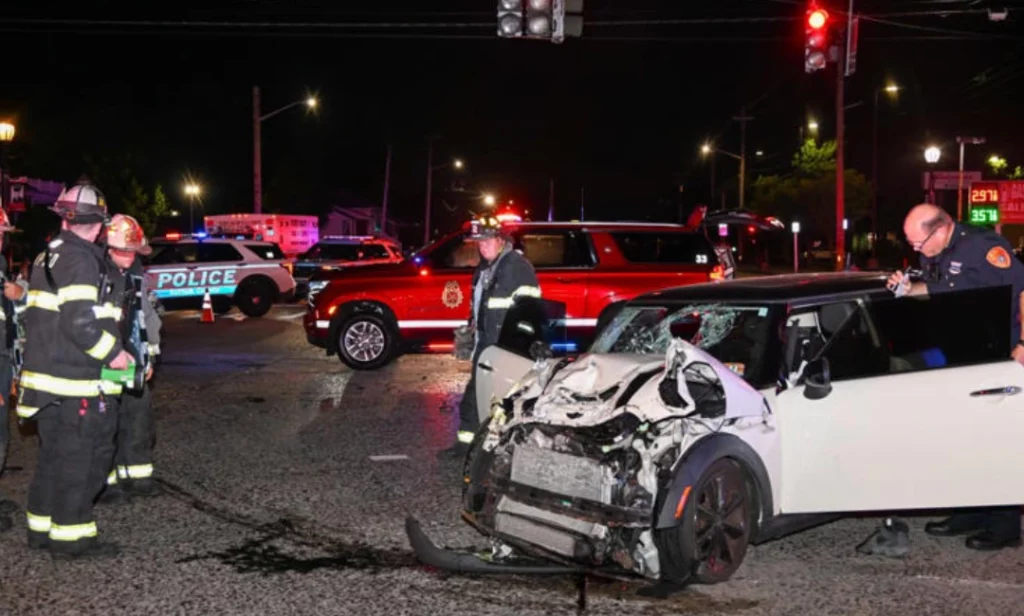 Mini Cooper and Jeep Collision in Long Island