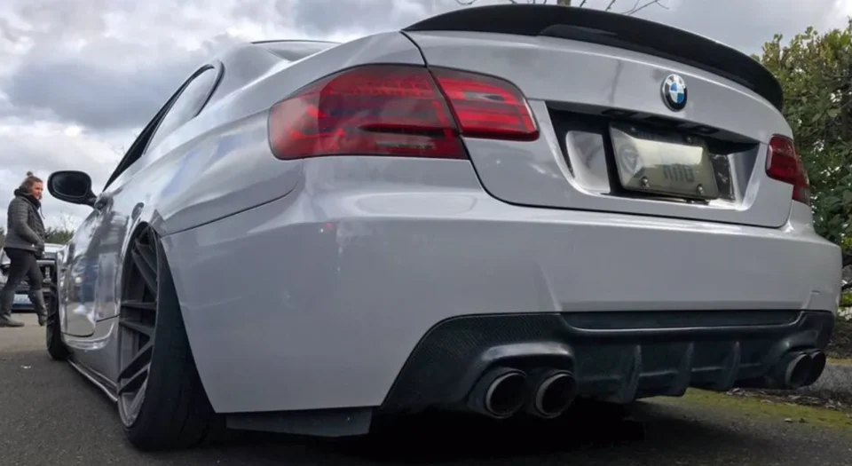 Carbon Fibre Rear Diffuser Quad Tip for BMW 2 Series F22 Aero Upgrade