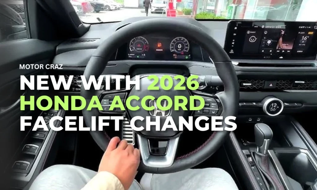 What’s New With 2026 Honda Accord Facelift Changes